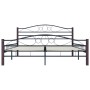 Black metal bed frame 160x200 cm by vidaXL, Beds and slatted bases - Ref: Foro24-285294, Price: 158,18 €, Discount: %