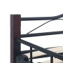 Black metal bed frame 160x200 cm by vidaXL, Beds and slatted bases - Ref: Foro24-285294, Price: 158,18 €, Discount: %