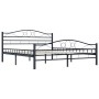 Estructura de cama de acero negro 160x200 cm de vidaXL, Camas y somieres - Ref: Foro24-285289, Precio: 166,85 €, Descuento: %