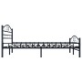 Estructura de cama de acero negro 160x200 cm de vidaXL, Camas y somieres - Ref: Foro24-285289, Precio: 166,85 €, Descuento: %