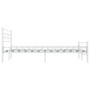 Bettgestell aus weißem Metall, 120 x 200 cm von vidaXL, Betten und Lattenroste - Ref: Foro24-285297, Preis: 94,43 €, Rabatt: %