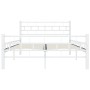 Bettgestell aus weißem Metall, 120 x 200 cm von vidaXL, Betten und Lattenroste - Ref: Foro24-285297, Preis: 94,43 €, Rabatt: %