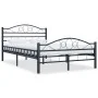 Bettrahmen aus schwarzem Stahl, 120 x 200 cm von vidaXL, Betten und Lattenroste - Ref: Foro24-285287, Preis: 141,16 €, Rabatt: %