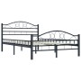 Estructura de cama de acero negra 120x200 cm de vidaXL, Camas y somieres - Ref: Foro24-285287, Precio: 144,43 €, Descuento: %