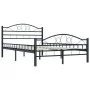 Estructura de cama de acero negra 120x200 cm de vidaXL, Camas y somieres - Ref: Foro24-285287, Precio: 141,33 €, Descuento: %
