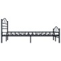Estructura de cama de acero negra 120x200 cm de vidaXL, Camas y somieres - Ref: Foro24-285287, Precio: 144,43 €, Descuento: %
