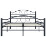 Estructura de cama de acero negra 120x200 cm de vidaXL, Camas y somieres - Ref: Foro24-285287, Precio: 144,43 €, Descuento: %