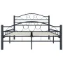 Estructura de cama de acero negra 120x200 cm de vidaXL, Camas y somieres - Ref: Foro24-285287, Precio: 141,33 €, Descuento: %