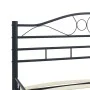 Estructura de cama de acero negra 120x200 cm de vidaXL, Camas y somieres - Ref: Foro24-285287, Precio: 141,33 €, Descuento: %