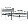 Estructura de cama de acero negra 120x200 cm de vidaXL, Camas y somieres - Ref: Foro24-285287, Precio: 141,33 €, Descuento: %