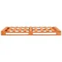Solid pine wood pallet bed frame brown 120x200cm by vidaXL, Beds and slatted bases - Ref: Foro24-285264, Price: 152,94 €, Dis...