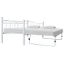 White steel bed frame 180x200/90x200 cm by vidaXL, Beds and slatted bases - Ref: Foro24-285308, Price: 205,12 €, Discount: %