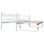 White steel bed frame 180x200/90x200 cm by vidaXL, Beds and slatted bases - Ref: Foro24-285308, Price: 205,12 €, Discount: %