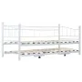 White steel bed frame 180x200/90x200 cm by vidaXL, Beds and slatted bases - Ref: Foro24-285308, Price: 205,12 €, Discount: %