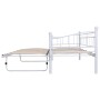 Bettgestell aus weißem Stahl, 180 x 200/90 x 200 cm von vidaXL, Betten und Lattenroste - Ref: Foro24-285308, Preis: 205,12 €,...