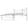 White steel bed frame 180x200/90x200 cm by vidaXL, Beds and slatted bases - Ref: Foro24-285308, Price: 205,12 €, Discount: %