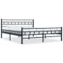 Estructura de cama de acero negra 180x200 cm de vidaXL, Camas y somieres - Ref: Foro24-285280, Precio: 144,27 €, Descuento: %