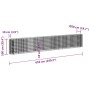 Arriate de gaviones de hierro galvanizado 610x50x100 cm