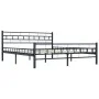 Estructura de cama de acero negra 180x200 cm de vidaXL, Camas y somieres - Ref: Foro24-285280, Precio: 144,27 €, Descuento: %