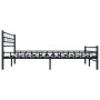 Black steel bed frame 140x200 cm by vidaXL, Beds and slatted bases - Ref: Foro24-285278, Price: 127,56 €, Discount: %