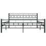 Black steel bed frame 140x200 cm by vidaXL, Beds and slatted bases - Ref: Foro24-285278, Price: 127,56 €, Discount: %