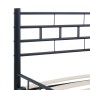 Black steel bed frame 140x200 cm by vidaXL, Beds and slatted bases - Ref: Foro24-285278, Price: 127,56 €, Discount: %
