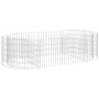 Arriate de gaviones de hierro galvanizado 200x100x50 cm
