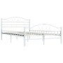 Bettgestell aus weißem Metall, 120 x 200 cm von vidaXL, Betten und Lattenroste - Ref: Foro24-285302, Preis: 137,64 €, Rabatt: %