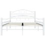 Estructura de cama metal blanco 120x200 cm de vidaXL, Camas y somieres - Ref: Foro24-285302, Precio: 136,23 €, Descuento: %