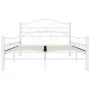 Estructura de cama metal blanco 120x200 cm de vidaXL, Camas y somieres - Ref: Foro24-285302, Precio: 133,69 €, Descuento: %