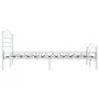 Estructura de cama metal blanco 120x200 cm de vidaXL, Camas y somieres - Ref: Foro24-285302, Precio: 133,69 €, Descuento: %