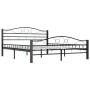 Estructura de cama de metal negro 200x200 cm de vidaXL, Camas y somieres - Ref: Foro24-285296, Precio: 151,15 €, Descuento: %