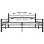 Estructura de cama de metal negro 200x200 cm de vidaXL, Camas y somieres - Ref: Foro24-285296, Precio: 151,15 €, Descuento: %