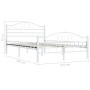 Estructura de cama metal blanco 120x200 cm de vidaXL, Camas y somieres - Ref: Foro24-285302, Precio: 136,23 €, Descuento: %