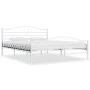 Estructura de cama de metal blanco 200x200 cm de vidaXL, Camas y somieres - Ref: Foro24-285306, Precio: 144,29 €, Descuento: %