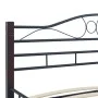 Estructura de cama de metal negro 200x200 cm de vidaXL, Camas y somieres - Ref: Foro24-285296, Precio: 151,15 €, Descuento: %