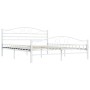 Bettgestell aus weißem Metall, 200 x 200 cm von vidaXL, Betten und Lattenroste - Ref: Foro24-285306, Preis: 146,59 €, Rabatt: %