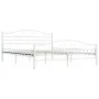 Estructura de cama de metal blanco 200x200 cm de vidaXL, Camas y somieres - Ref: Foro24-285306, Precio: 144,29 €, Descuento: %