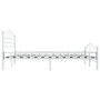 Bettgestell aus weißem Metall, 200 x 200 cm von vidaXL, Betten und Lattenroste - Ref: Foro24-285306, Preis: 146,59 €, Rabatt: %