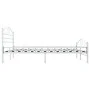 Estructura de cama de metal blanco 200x200 cm de vidaXL, Camas y somieres - Ref: Foro24-285306, Precio: 144,29 €, Descuento: %