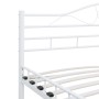 Bettgestell aus weißem Metall, 200 x 200 cm von vidaXL, Betten und Lattenroste - Ref: Foro24-285306, Preis: 146,59 €, Rabatt: %