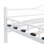 Bettgestell aus weißem Metall, 200 x 200 cm von vidaXL, Betten und Lattenroste - Ref: Foro24-285306, Preis: 146,59 €, Rabatt: %