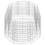 Arriate de gaviones de hierro galvanizado 200x100x50 cm