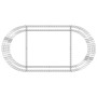 Arriate de gaviones de hierro galvanizado 200x100x50 cm