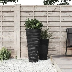 Removable inner planter PP grooved anthracite gray 18/45 L by vidaXL, Pots and planters - Ref: Foro24-364690, Price: 48,97 €,...