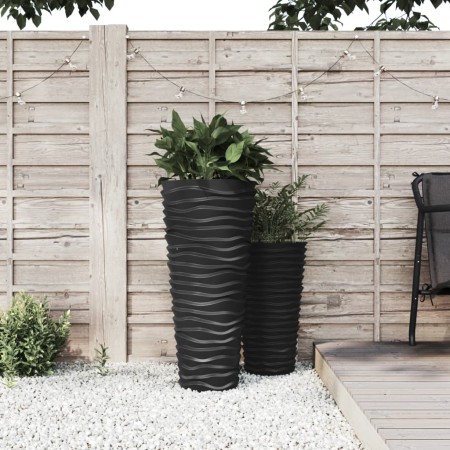 Removable inner planter PP grooved anthracite gray 18/45 L by vidaXL, Pots and planters - Ref: Foro24-364690, Price: 57,64 €,...