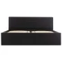 Cama canapé hidráulica cuero sintético negra 140x200 cm de vidaXL, Camas y somieres - Ref: Foro24-285513, Precio: 375,14 €, D...
