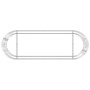 Arriate de gaviones de hierro galvanizado 300x100x50 cm