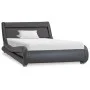 Estructura de cama con LED cuero sintético gris 100x200 cm de vidaXL, Camas y somieres - Ref: Foro24-285739, Precio: 273,71 €...