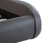 Estructura de cama con LED cuero sintético gris 100x200 cm de vidaXL, Camas y somieres - Ref: Foro24-285739, Precio: 273,71 €...